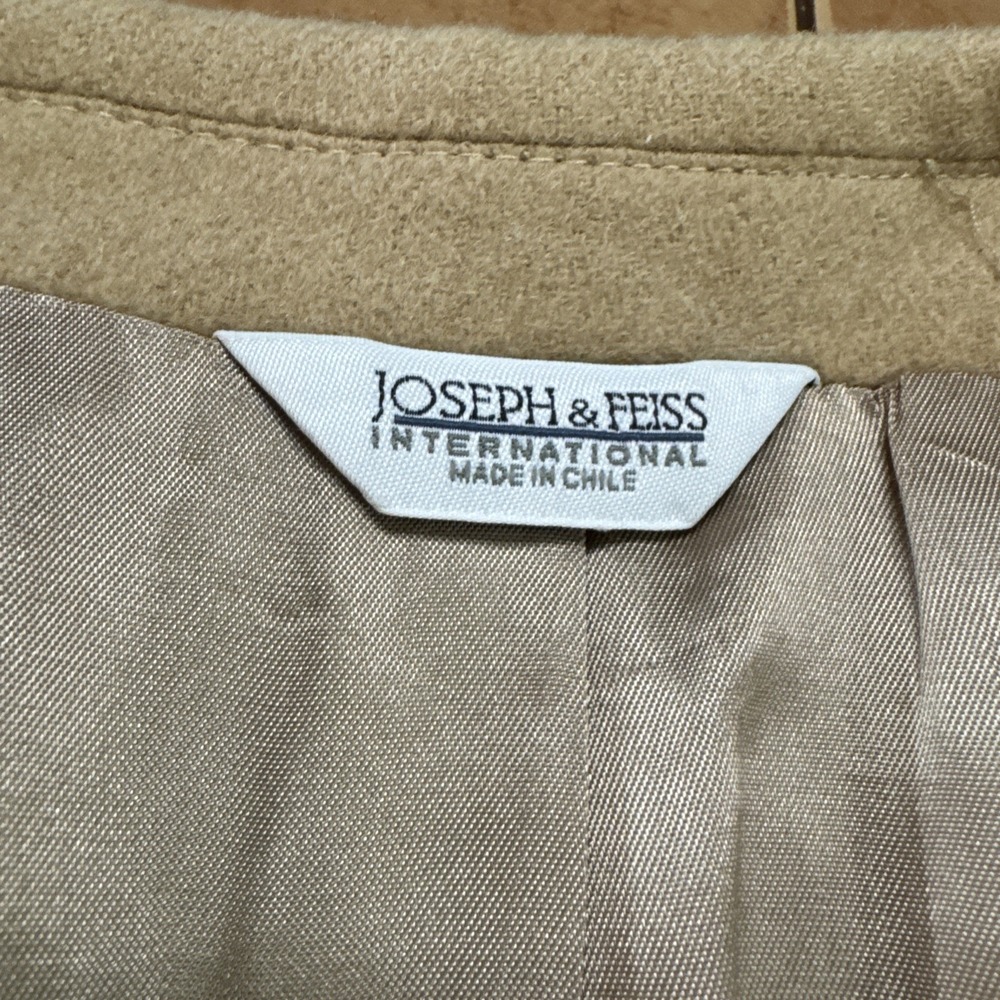 Joseph & Feiss Jacket Mens 54L Big & Tall Portly Tan Camelhair Blazer Sport Coat - Picture 4 of 12